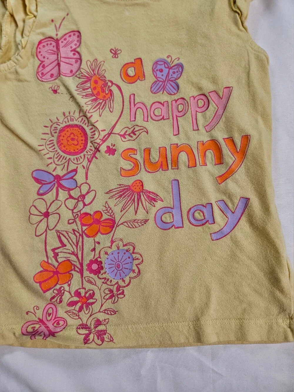Osh Kosh B'Gosh Girls Yellow Cap Sleeve 